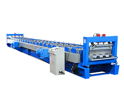 Floor decking machine